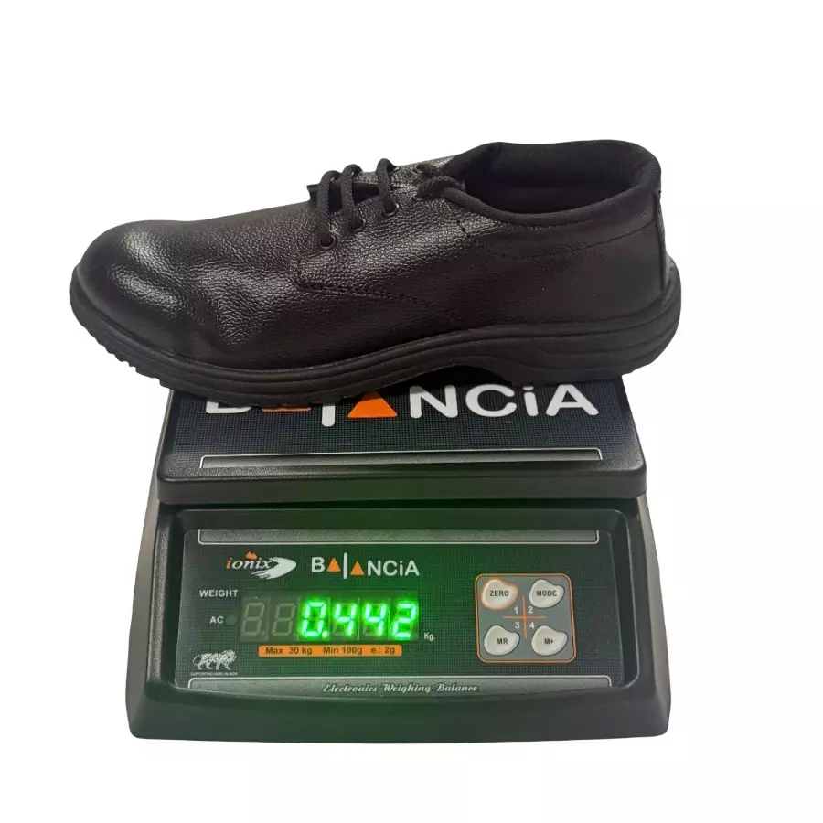 GENERIC Fiber Toe Safety Shoes PVC Sole Size UK 7 Black, Unik-7