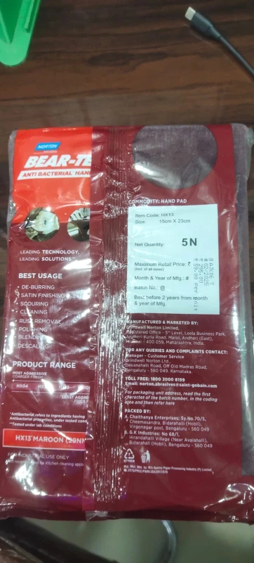 Norton Bear- Non-Woven Hand Pads