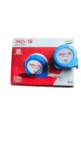 NDI-16 Measuring Tape 3 Meter, 16 mm Blade Width, Retractable Tape Measure (Blue, 3.0m)