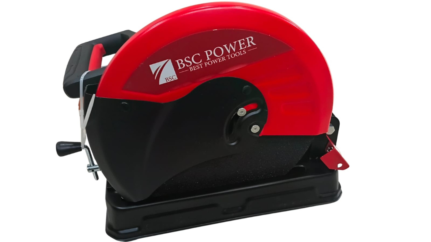 BSC POWER BSC-COM-9280 CUT OFF SAW, 2500W | 3800RPM CHOP SAW, POWER SAW WITH HEAVY DUTY STEEL BASE, ELECTRIC CUT OFF SAW, PROFESSIONAL CUT OFF SAW MACHINE WITH 1PCS 355MM CUTTING DISC
