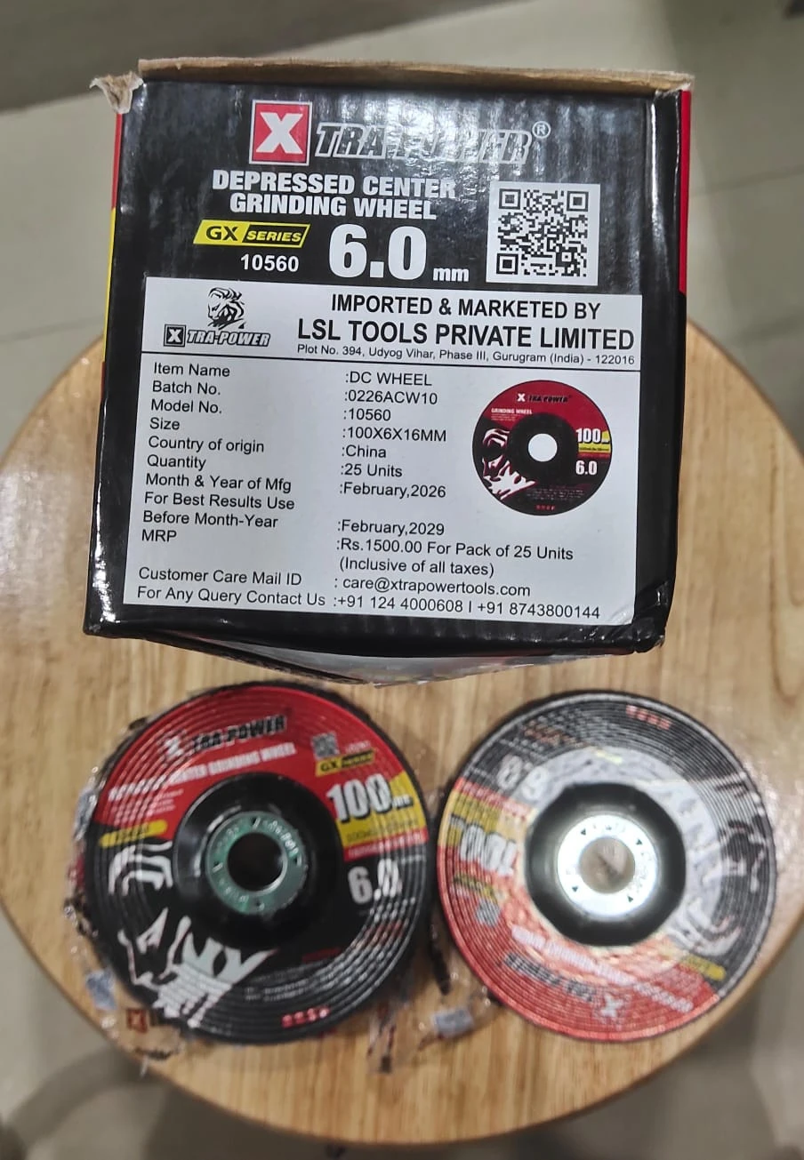Xtra Power DC Wheel GX Series Grinding Wheel, 100mm, 6mm Thickness
