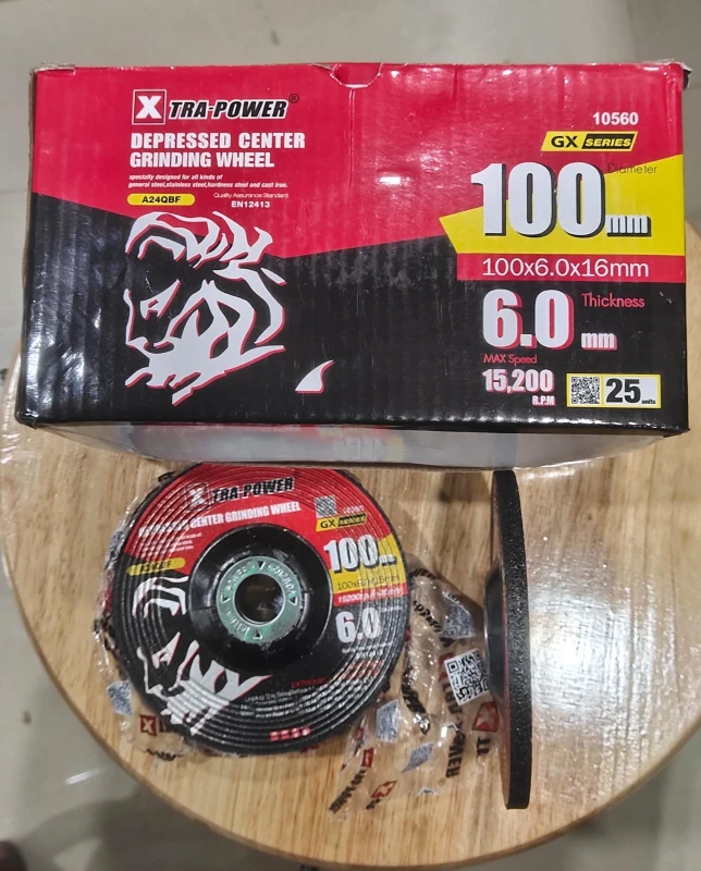 Xtra Power DC Wheel GX Series Grinding Wheel, 100mm, 6mm Thickness