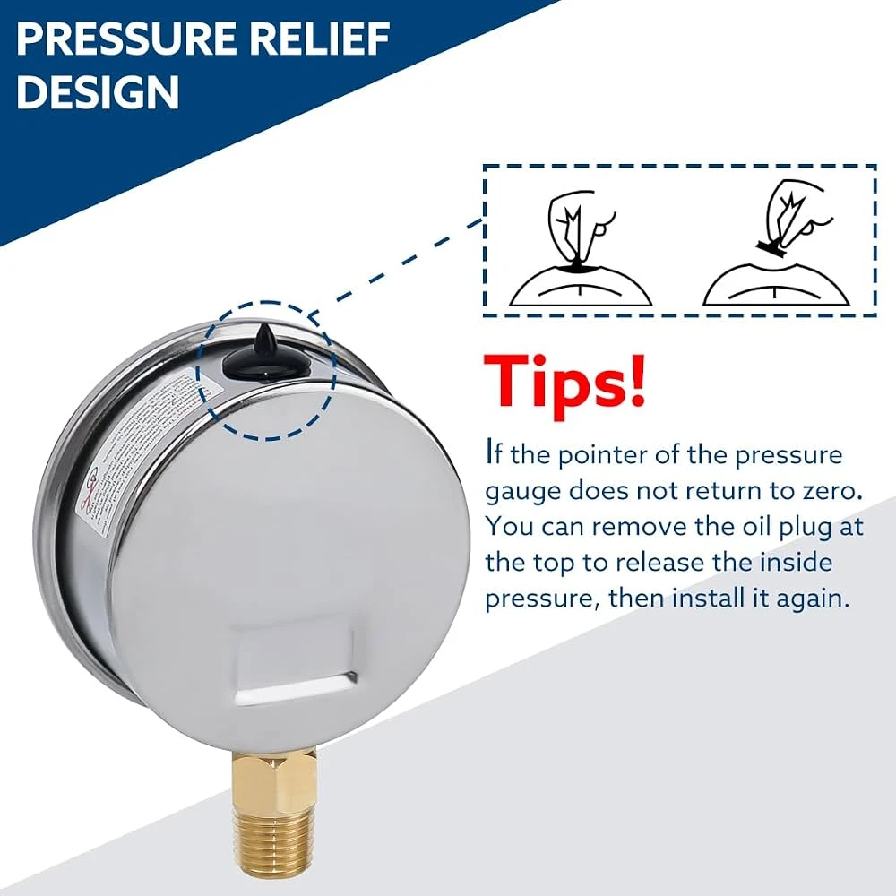 PRESSURE GAUGE 2.5 INCH