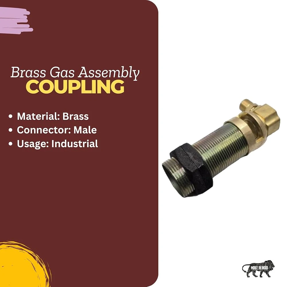 BRASS GAS ASSEMBLY COUPLING(SMALL)