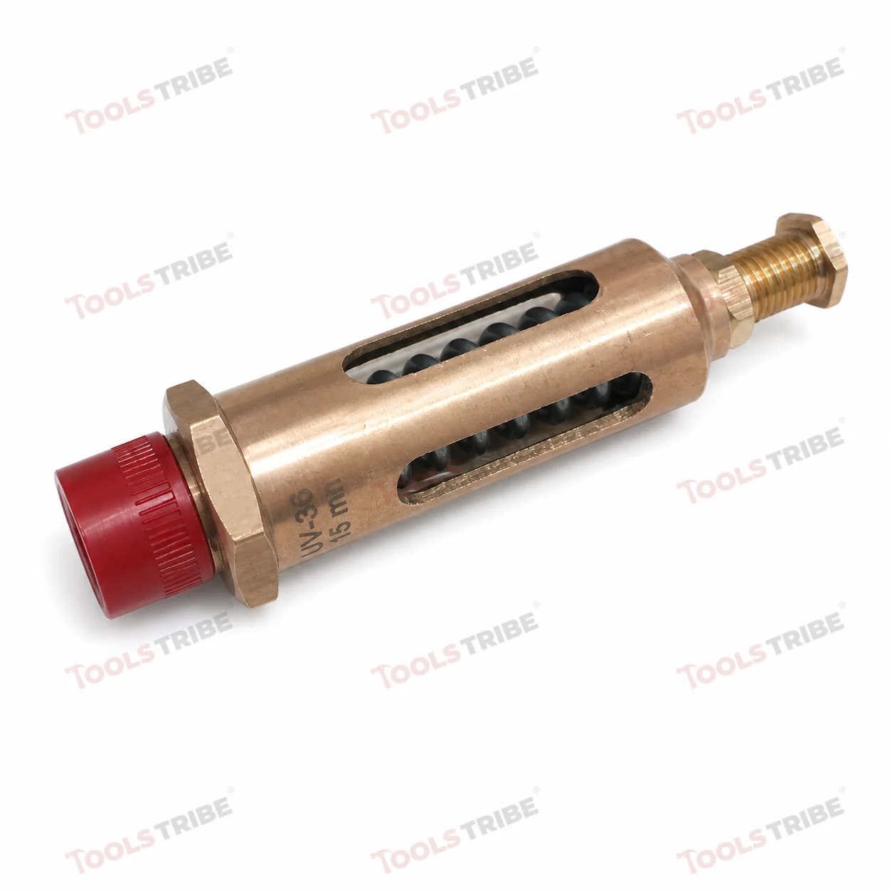 UTAM Brass Spring Relief Valve UV-36, 15mm Threaded Safety/Pressure Relief Valve (2-14 Kg/cm2)