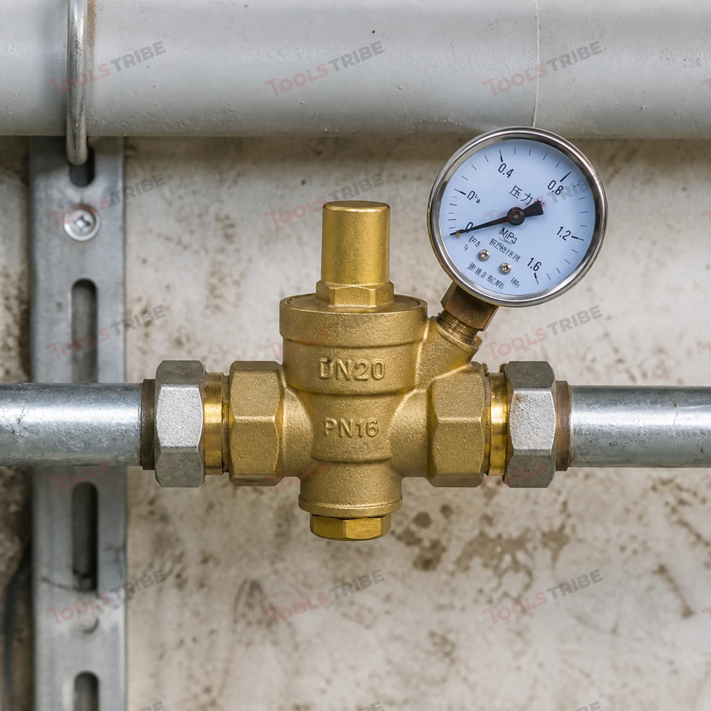 VALVE 1/2 BRASS GAUGE