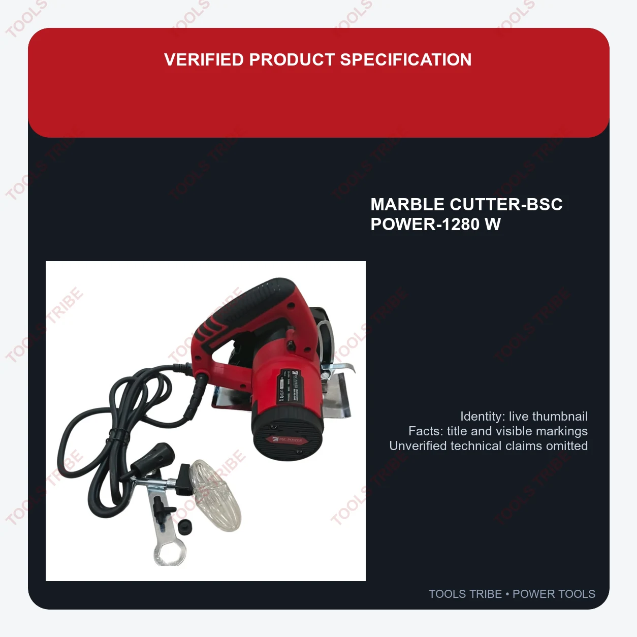 MARBLE CUTTER-BSC POWER-1280 W