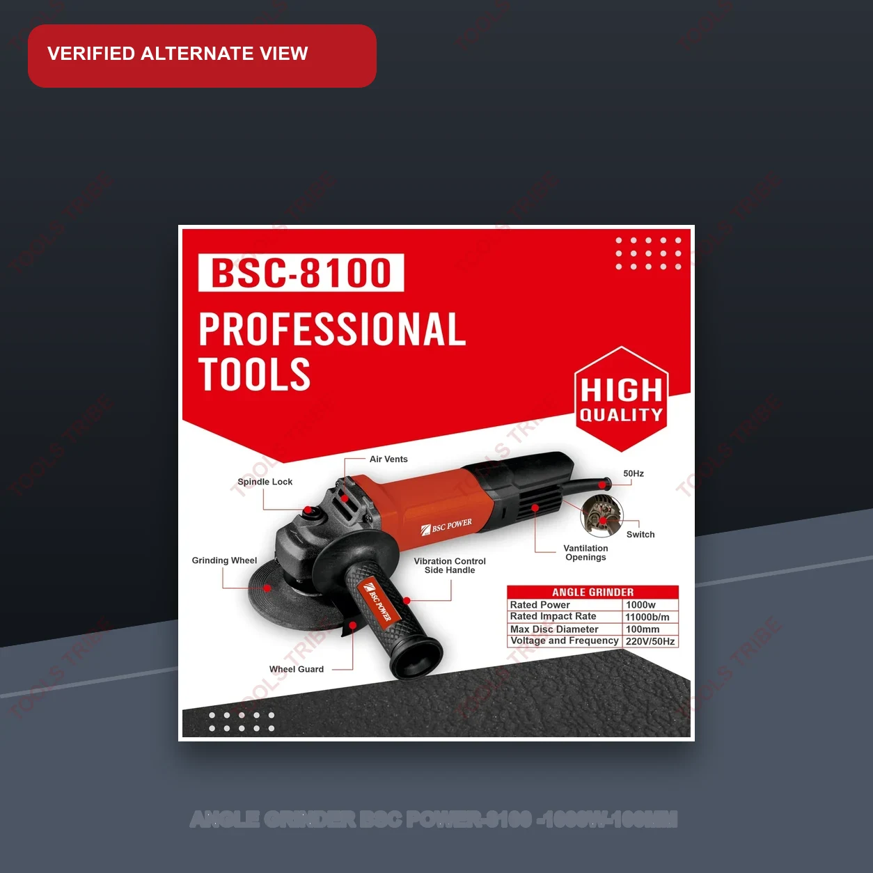 ANGLE GRINDER BSC POWER-8100 -1000W-100MM