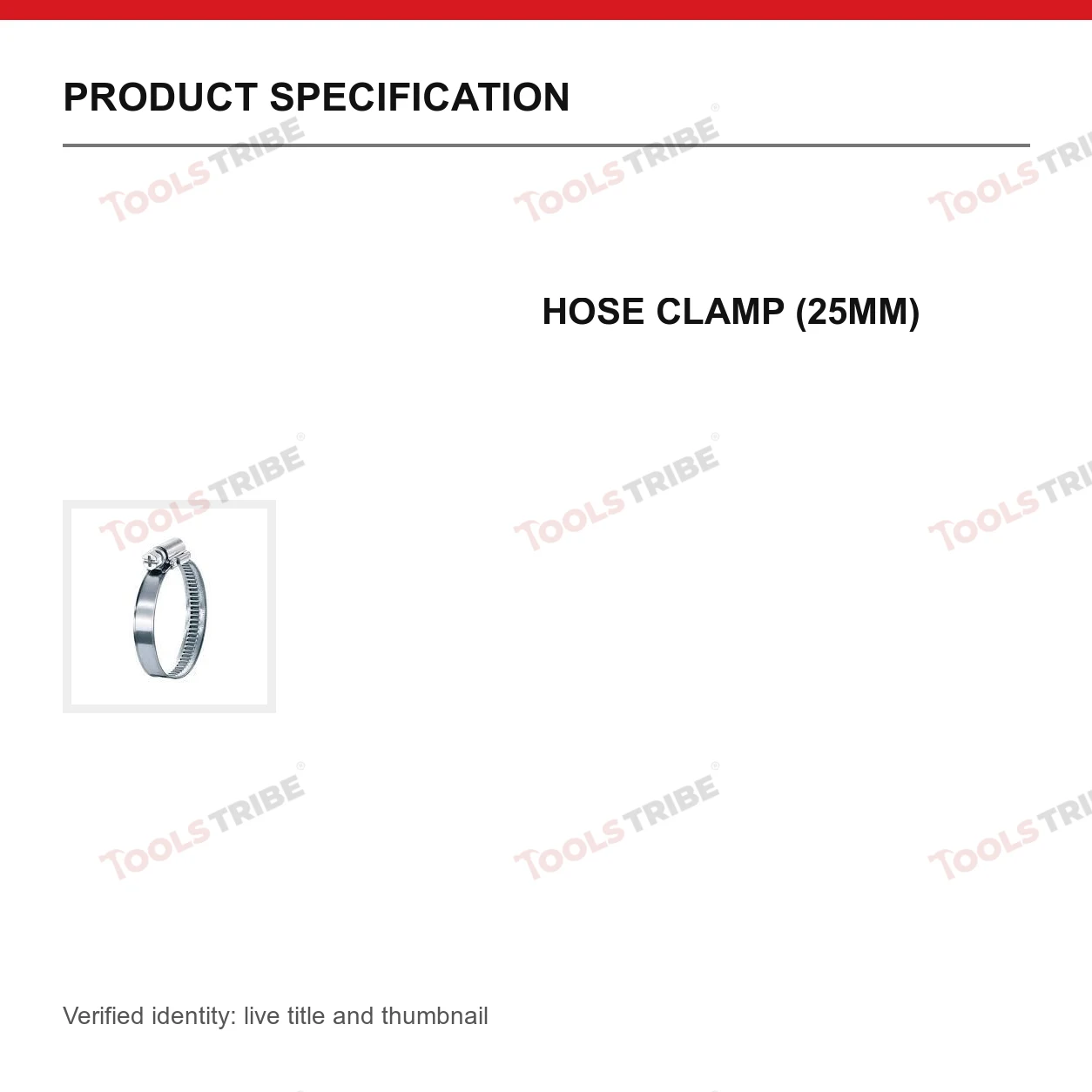 HOSE CLAMP (25MM)