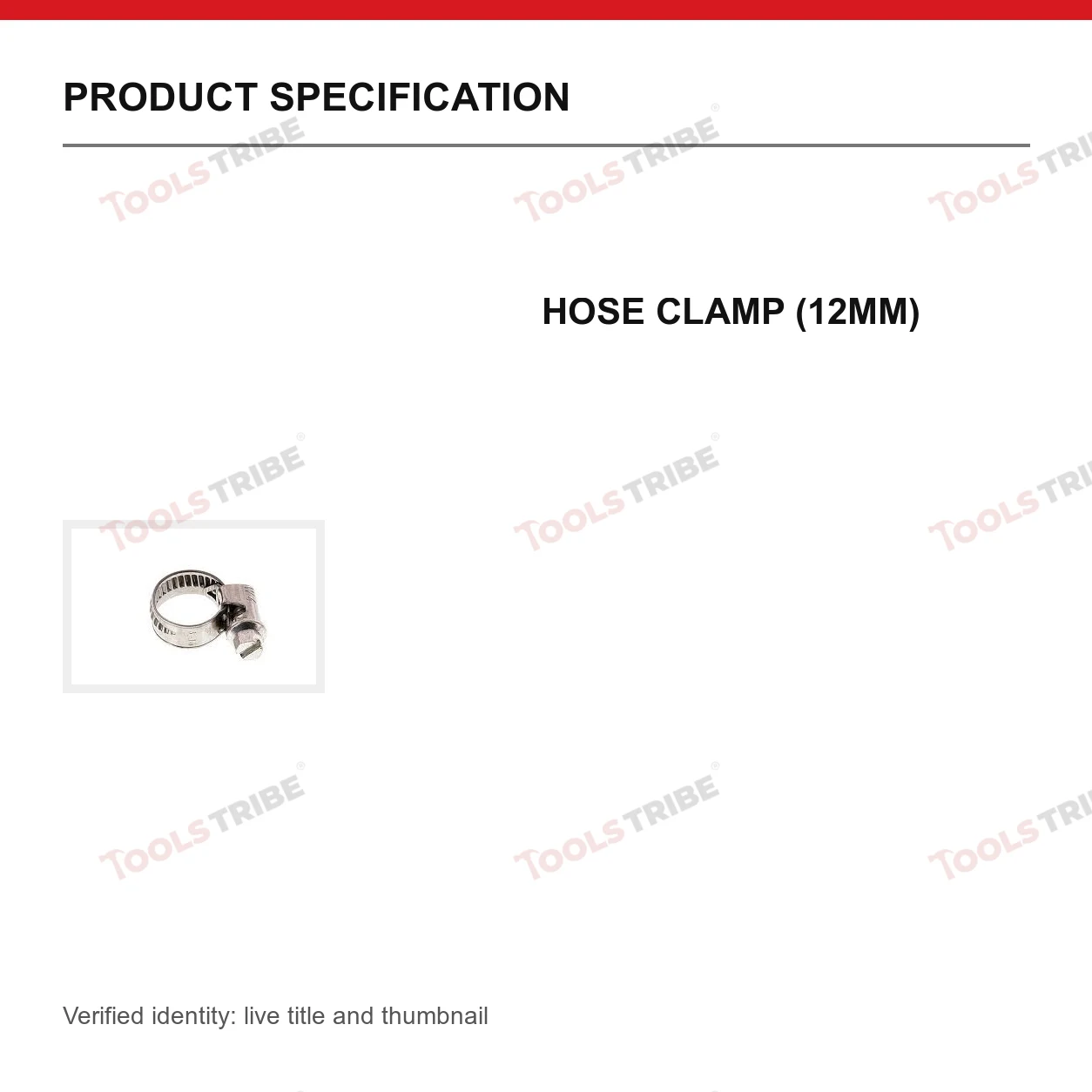 HOSE CLAMP (12MM)
