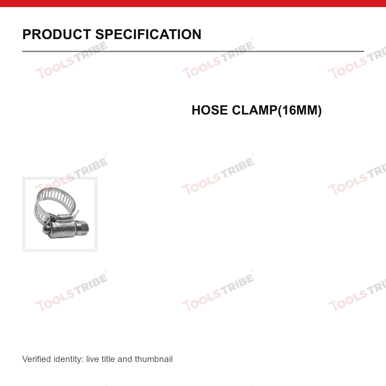 HOSE CLAMP(16MM)