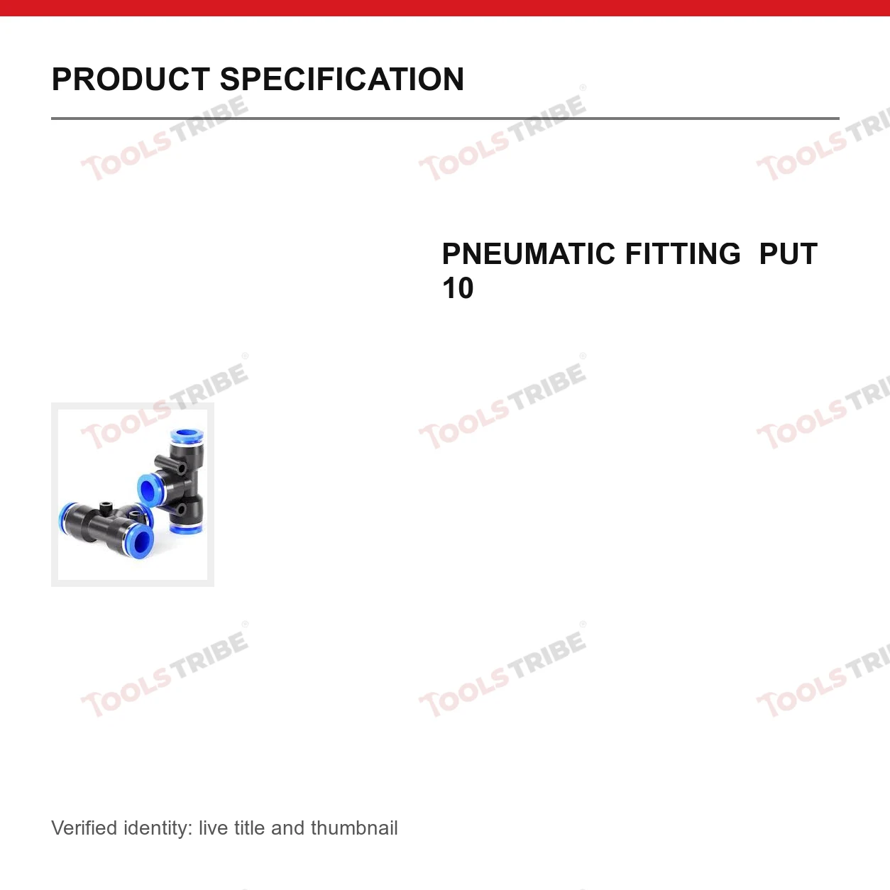 Pneumatic Connector PU10 Push Tube 10Pcs 10x10mm One Touch Air Pneumatic Fittings for Home Tools (Size : PU10)