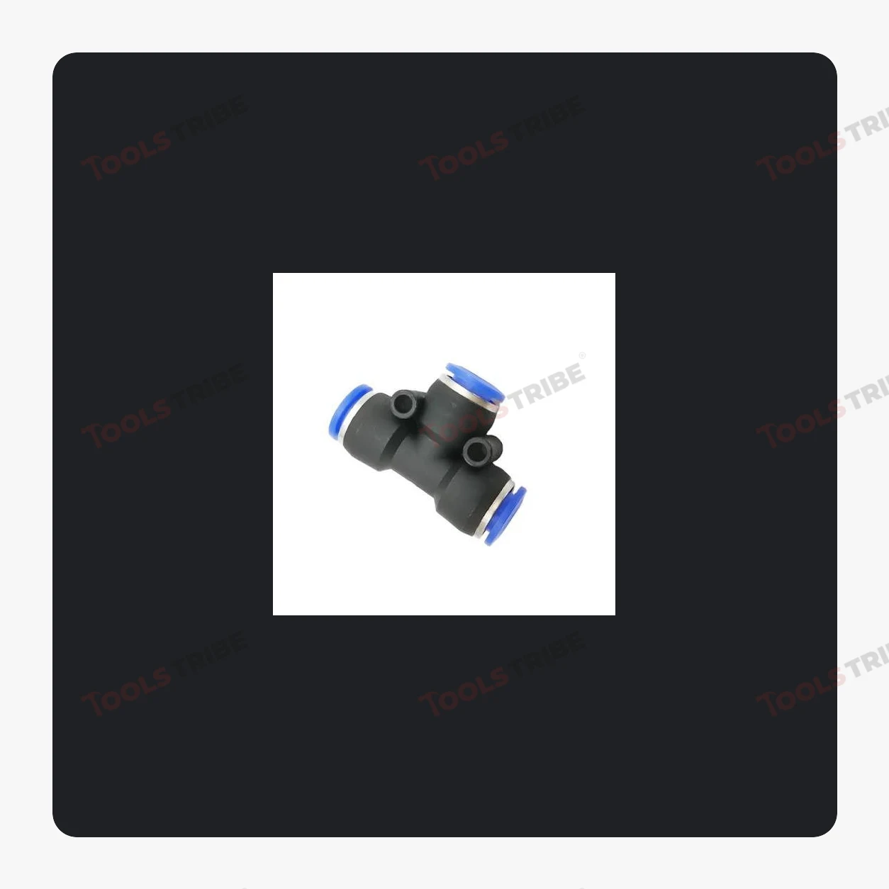 Push In Fitting PU Equal TEE Connector 12mm for Pneumatic Pipe Connection