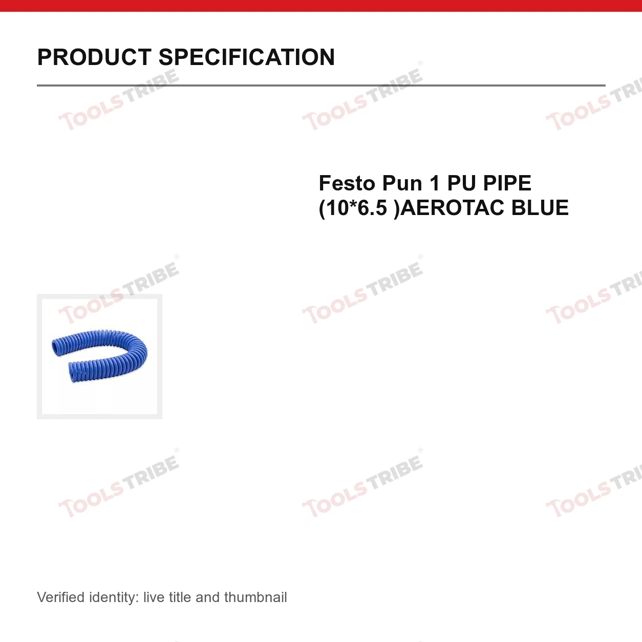 Festo Pun 1 PU PIPE (10*6.5 )AEROTAC BLUE