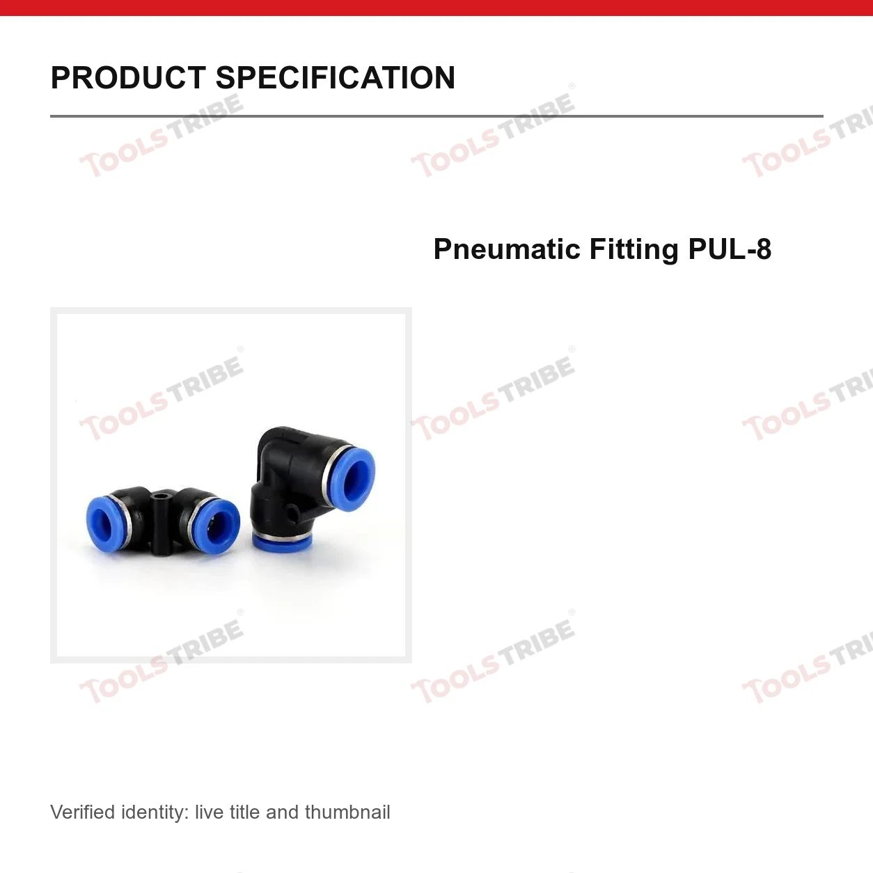 Pneumatic Fitting PUL-8