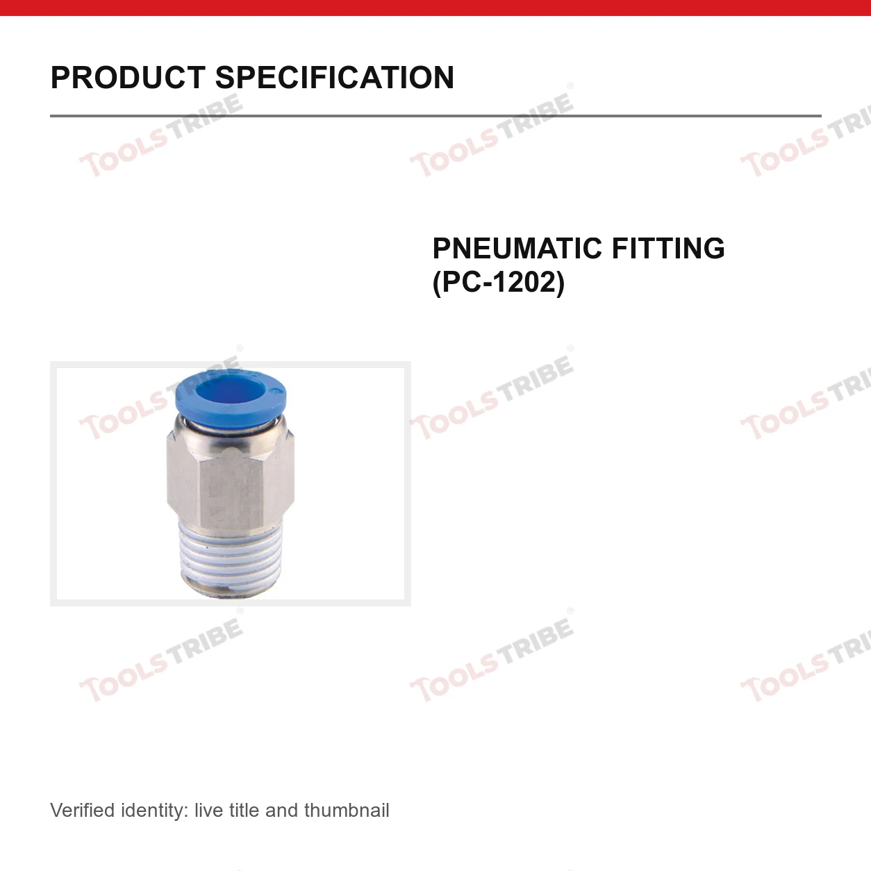 PNEUMATIC FITTING (PC-1202)