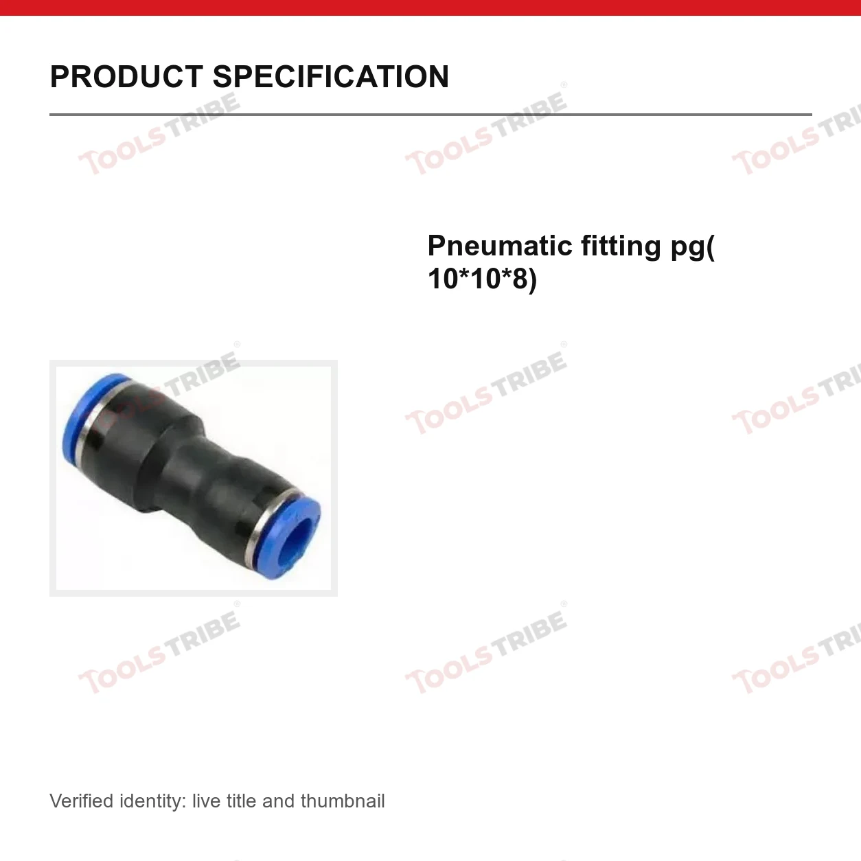 Pneumatic fitting pg( 10*10*8)