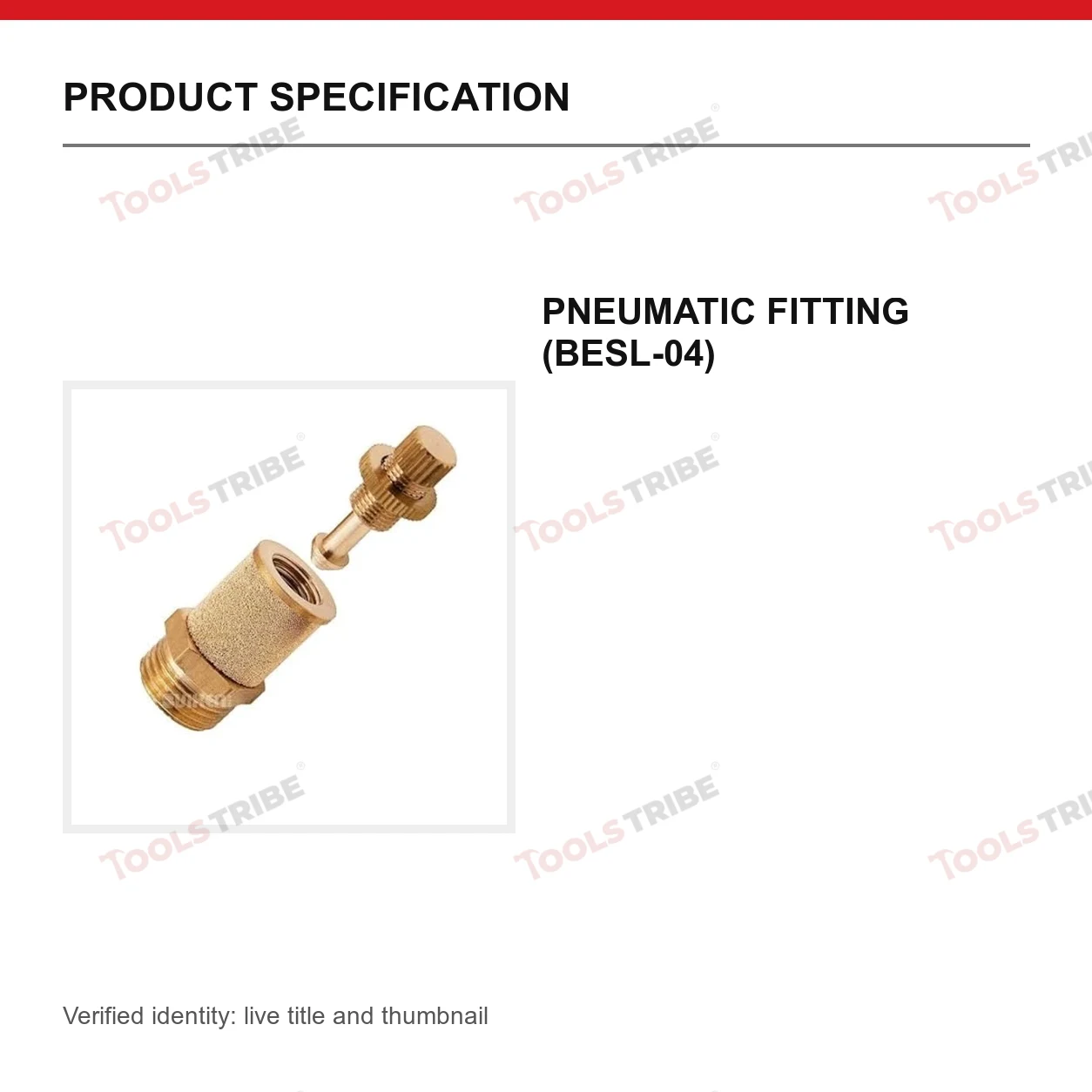 PNEUMATIC FITTING (BESL-04)