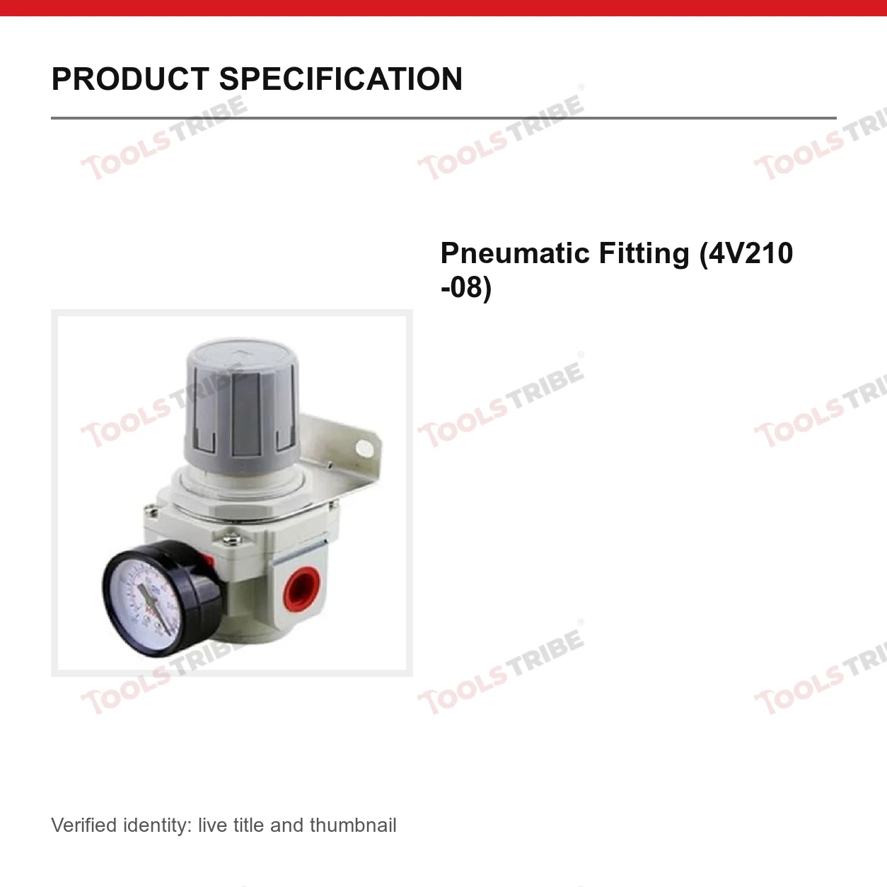 Pneumatic Fitting (4V210 -08)