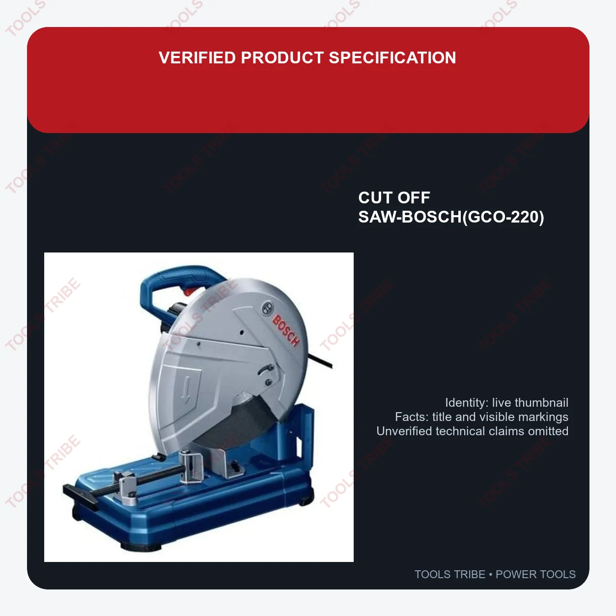 CUT OFF SAW-BOSCH(GCO-220)