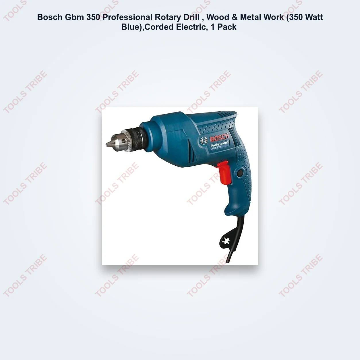 Bosch Gbm 350 Professional Rotary Drill , Wood & Metal Work (350 Watt Blue),Corded Electric, 1 Pack