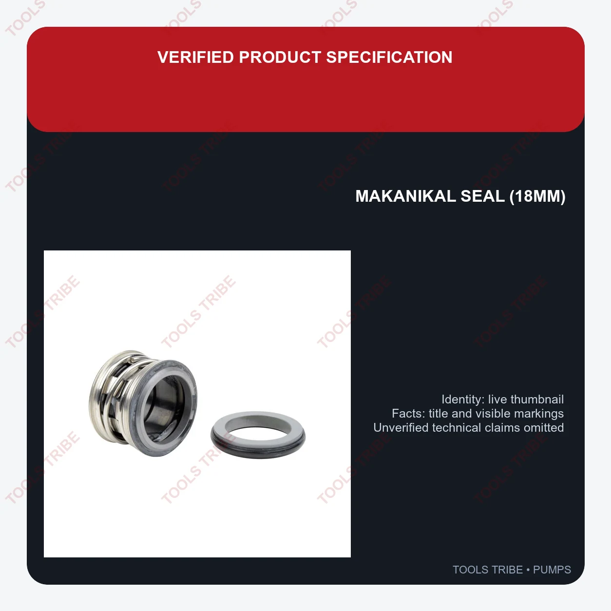 MAKANIKAL SEAL (18MM)