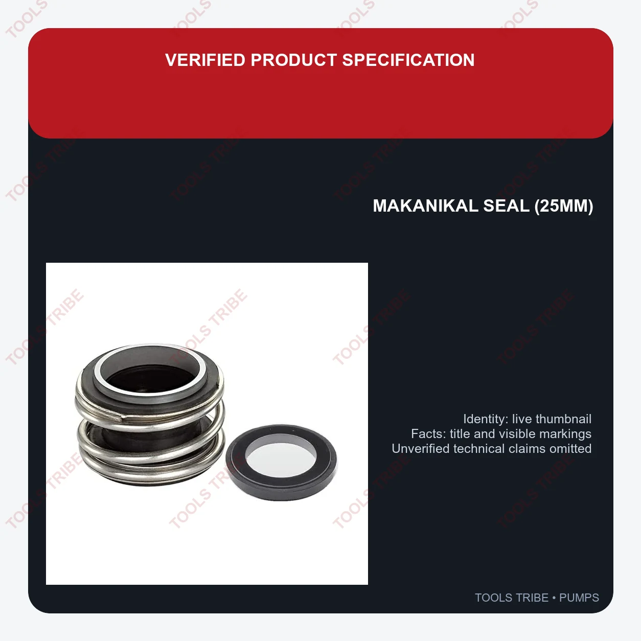 MAKANIKAL SEAL (25MM)