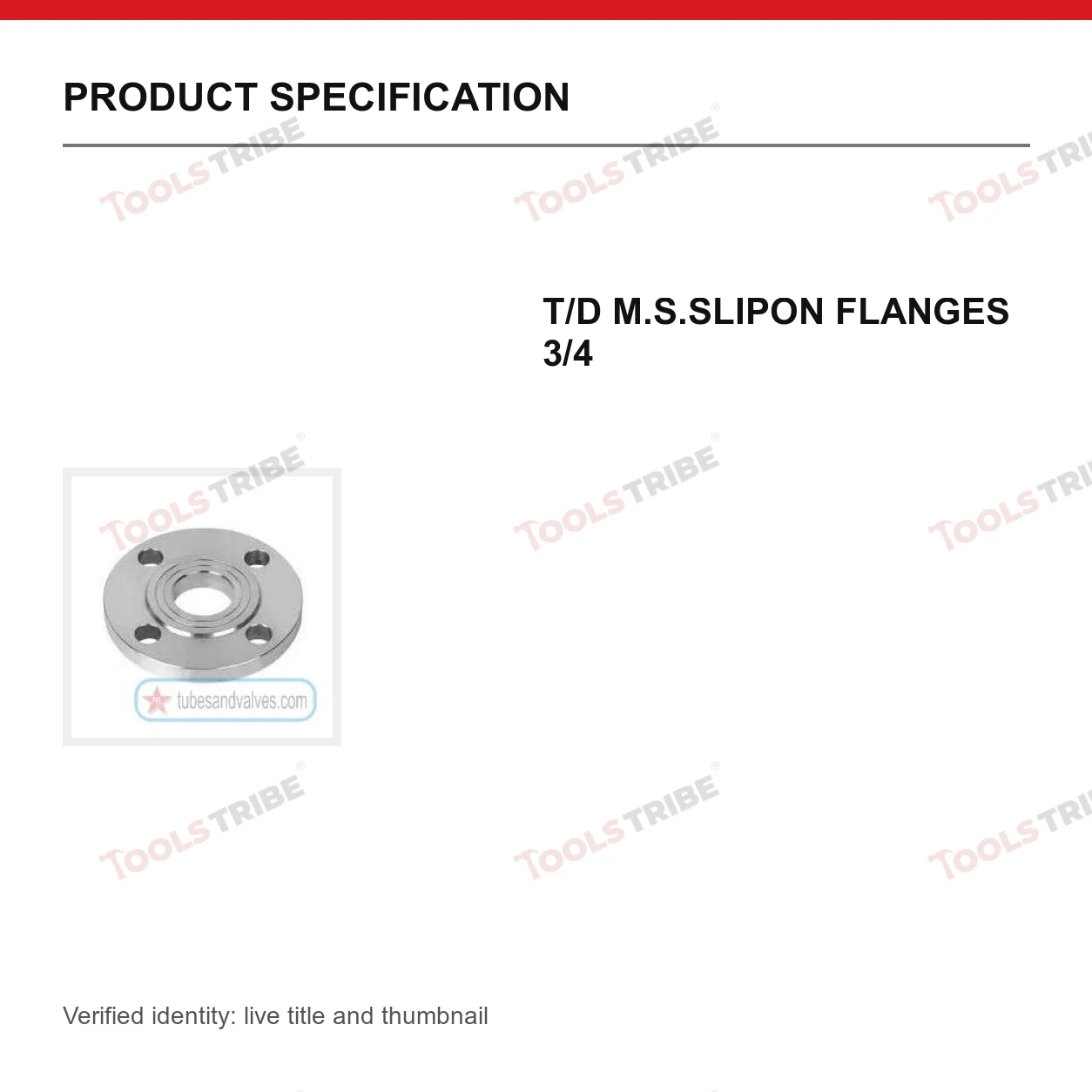 T/D M.S.SLIPON FLANGES 3/4