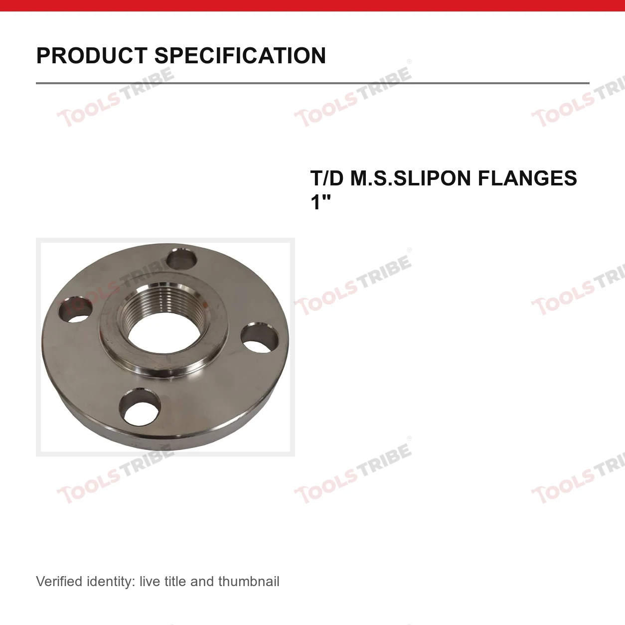 T/D M.S.SLIPON FLANGES 1"