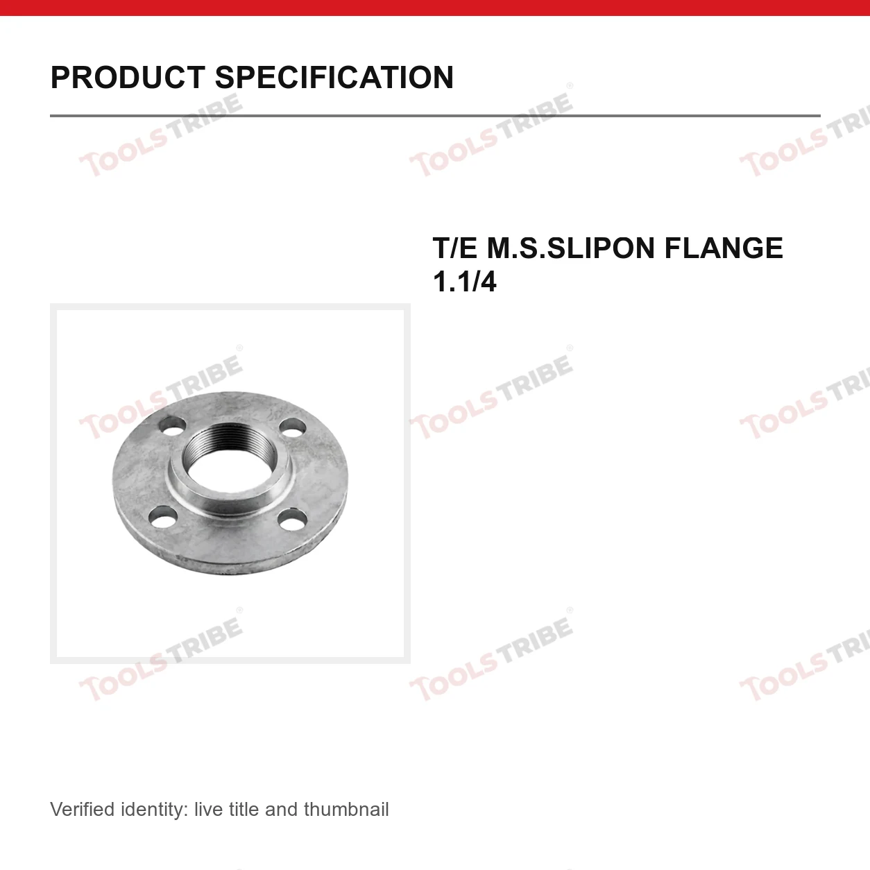 T/E M.S.SLIPON FLANGE 1.1/4