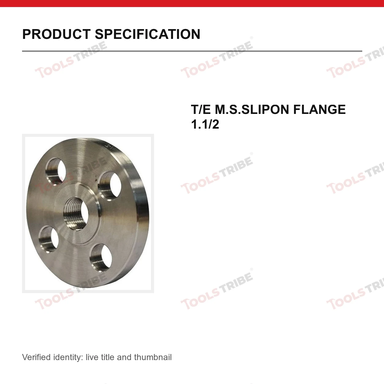 T/E M.S.SLIPON FLANGE 1.1/2