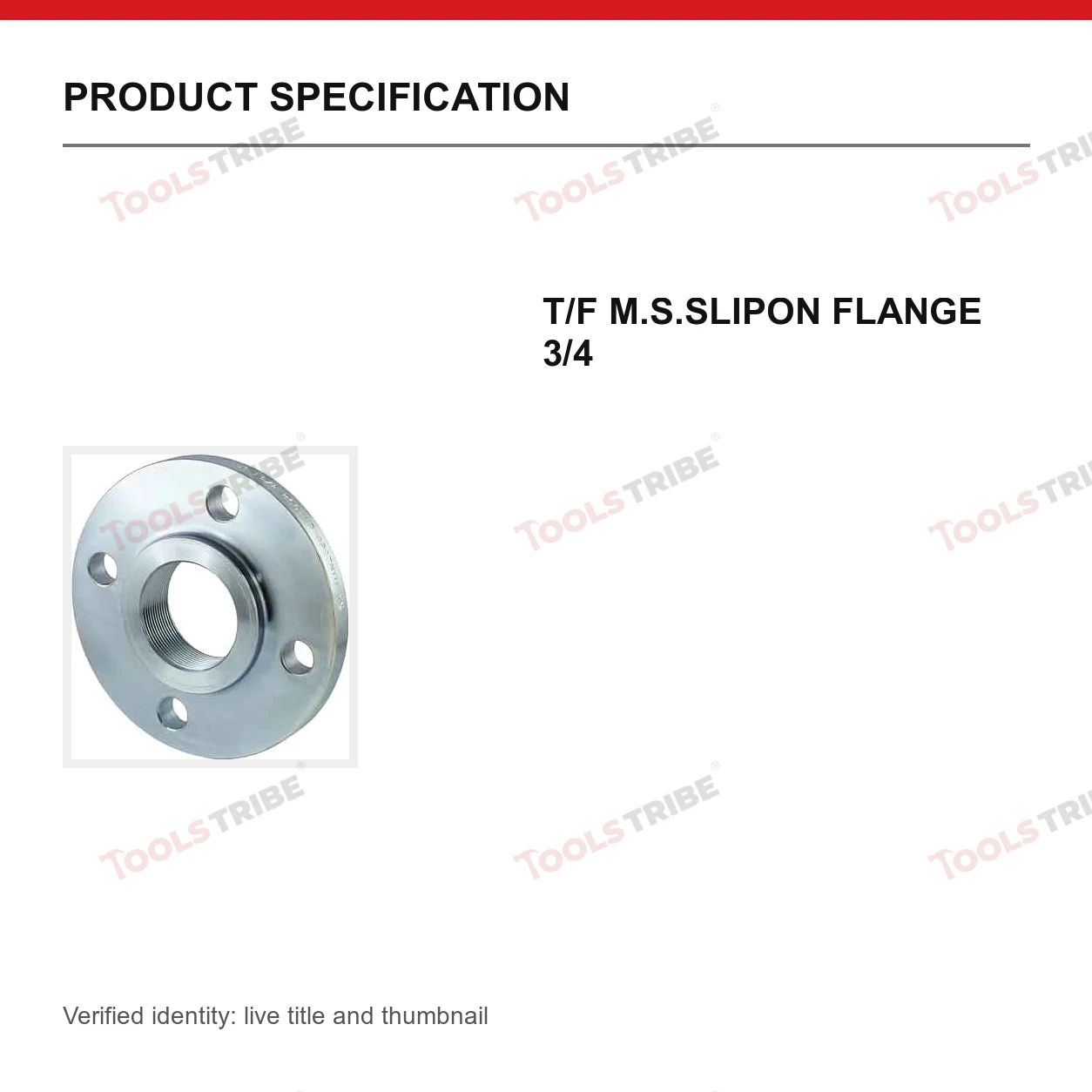 T/F M.S.SLIPON FLANGE 3/4