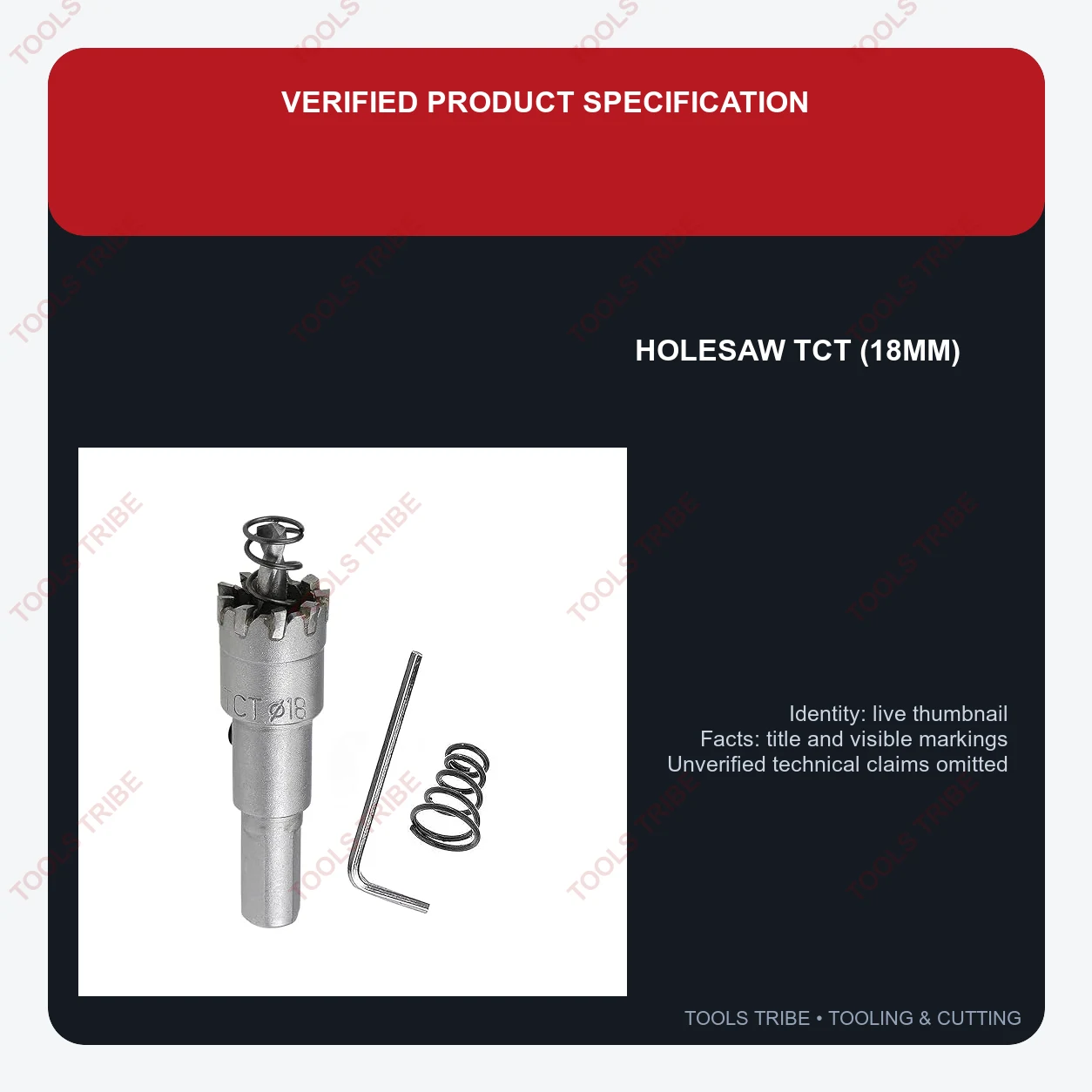 HOLESAW TCT (18MM)