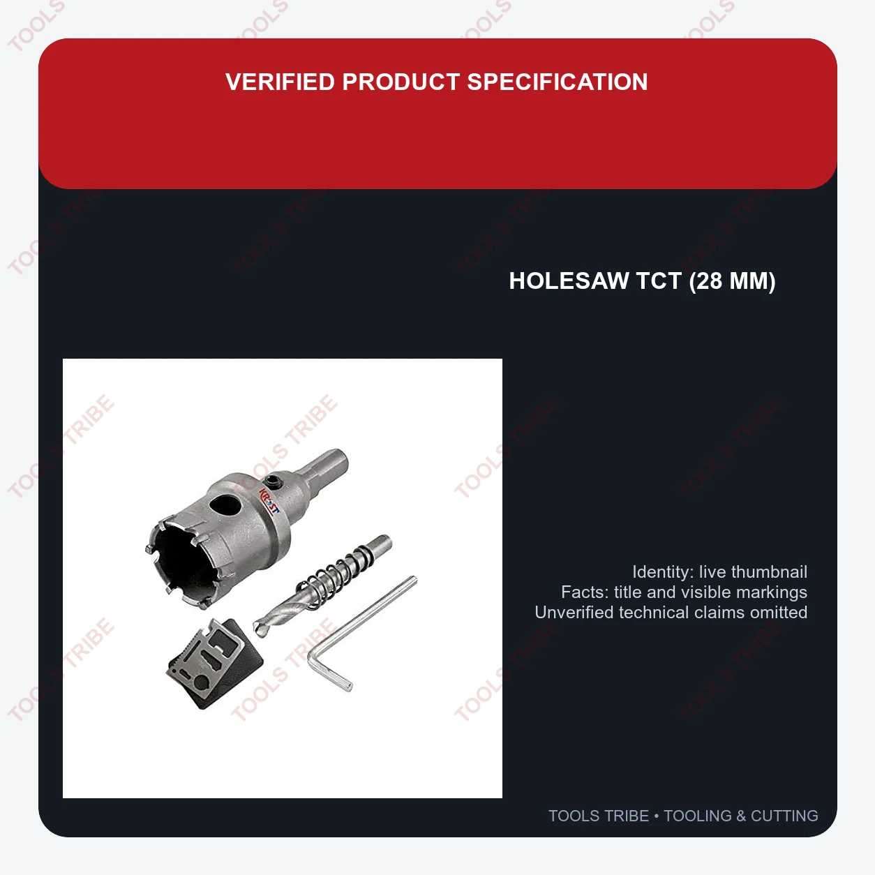 HOLESAW TCT (28 MM)