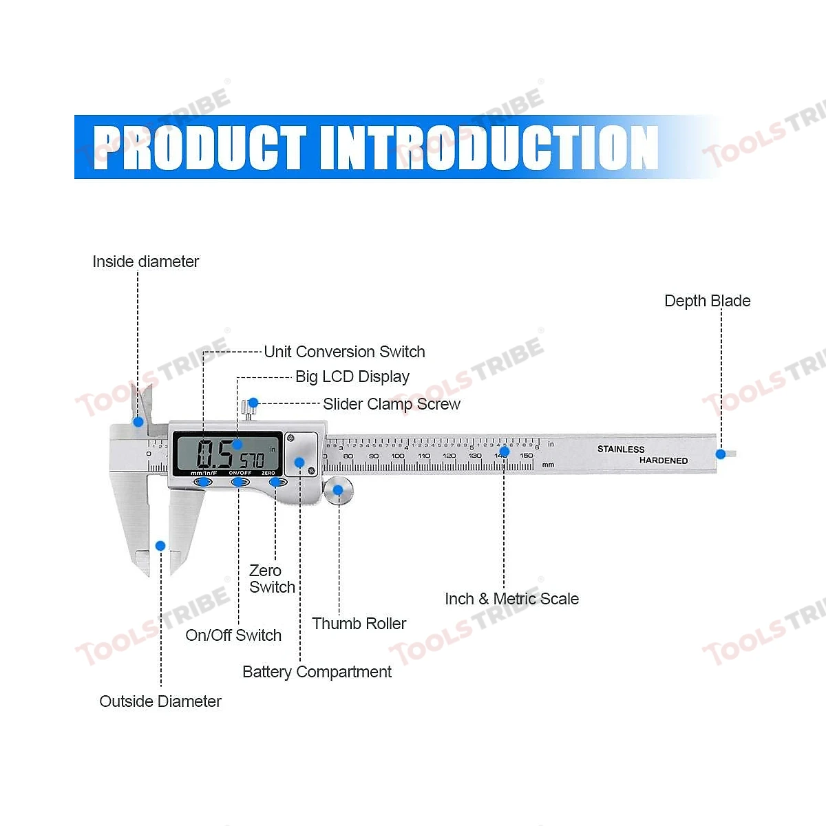 VERNIER CALLIPER DIGITAL (8")