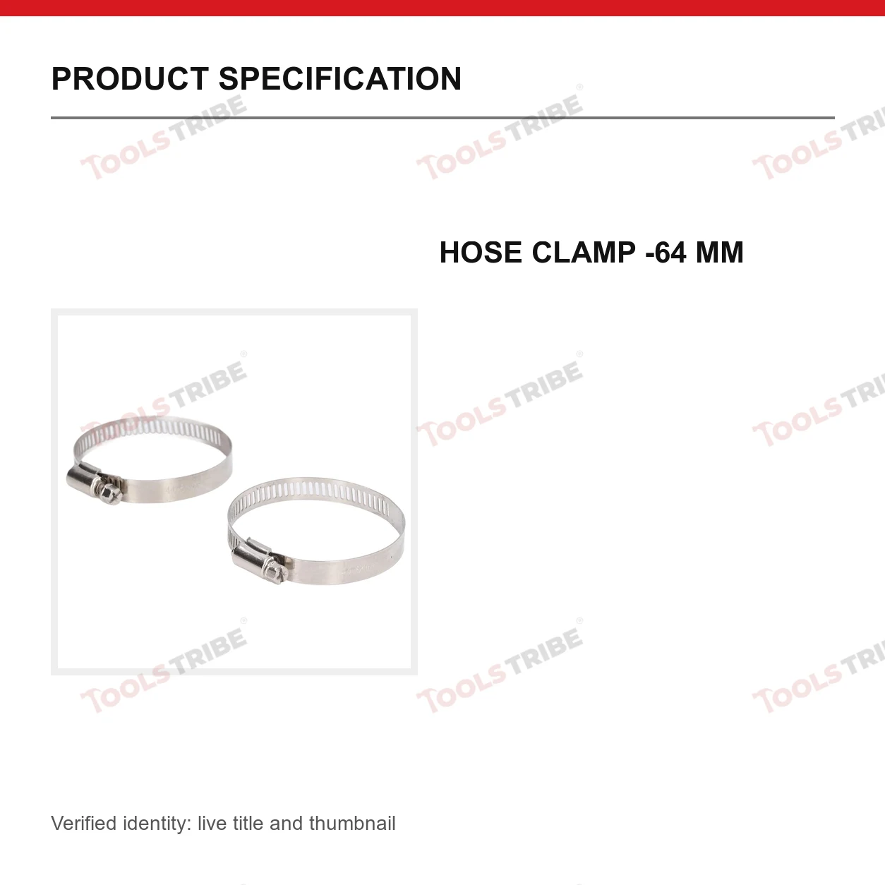 HOSE CLAMP -64 MM