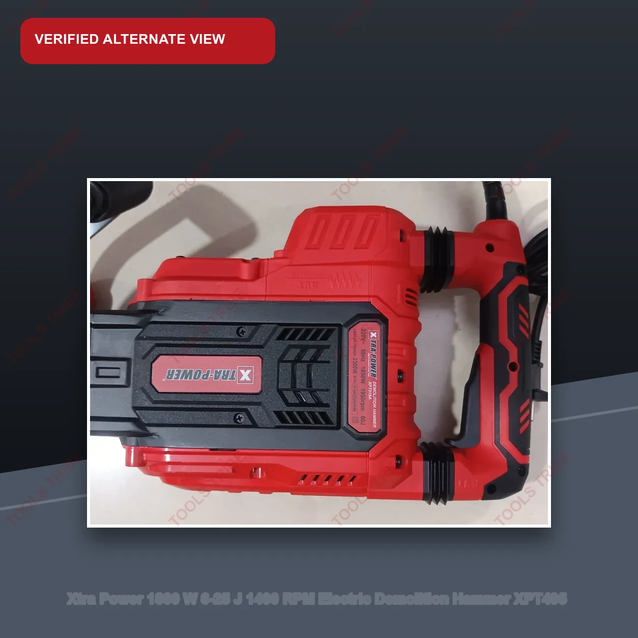 Xtra Power 1800 W 6-25 J 1400 RPM Electric Demolition Hammer XPT495