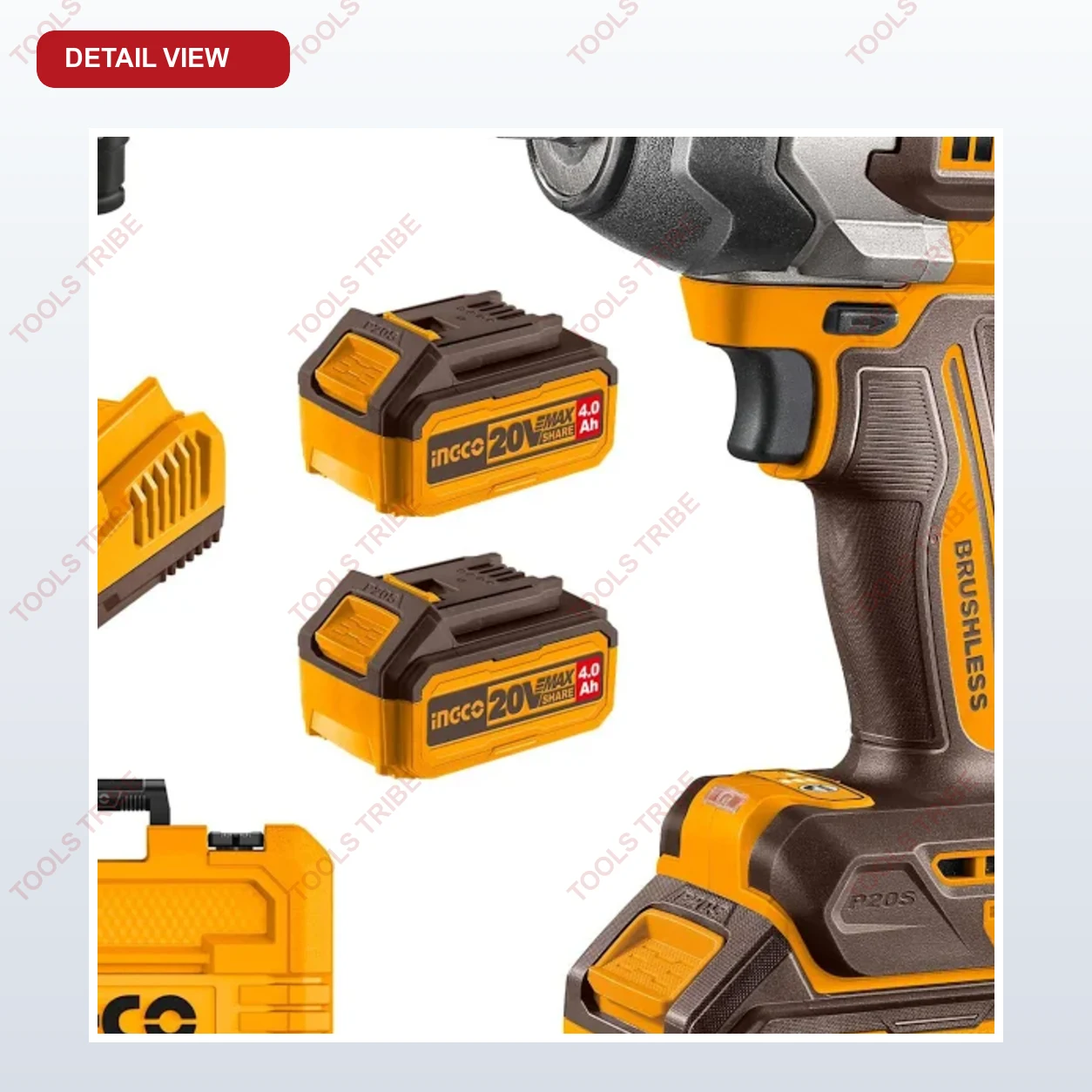 Ingco Cordless Impact Wrench 850nm 20V Kit