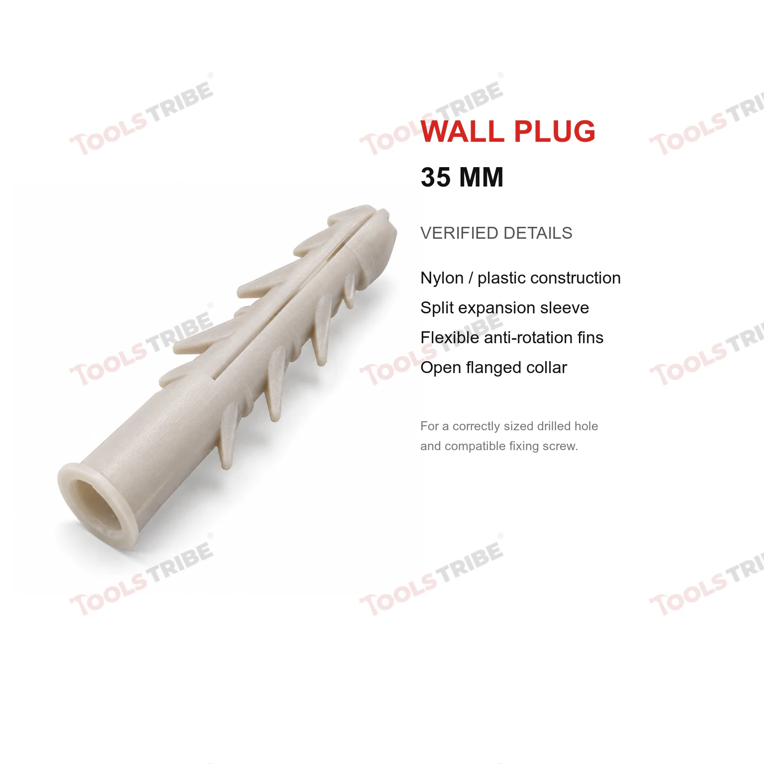 NYLON PLASTICWALL GITTI /PLUGS(35MM)'