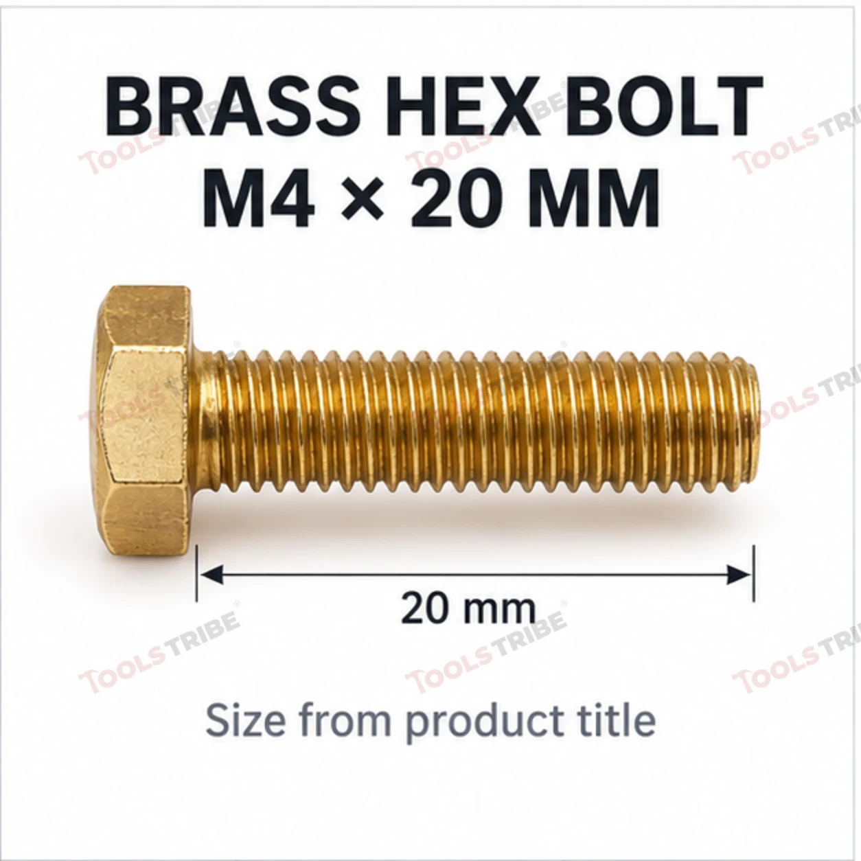 BRASS HEX BOLT(4*20)