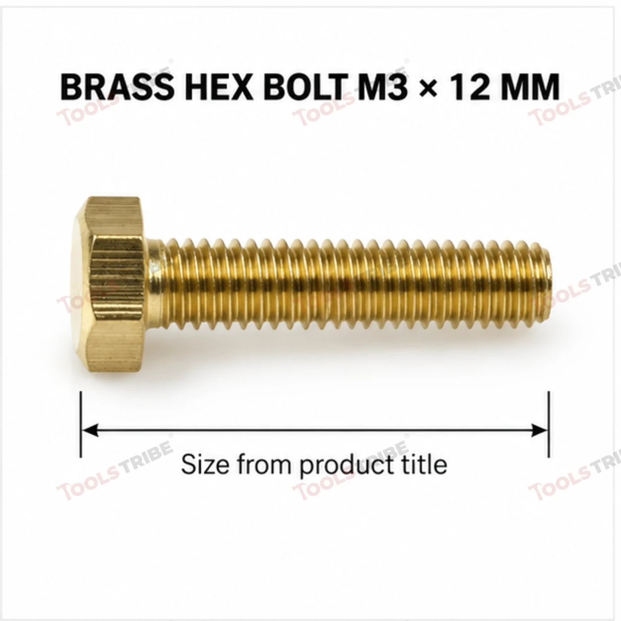 BRASS HEX BOLT(3*12)