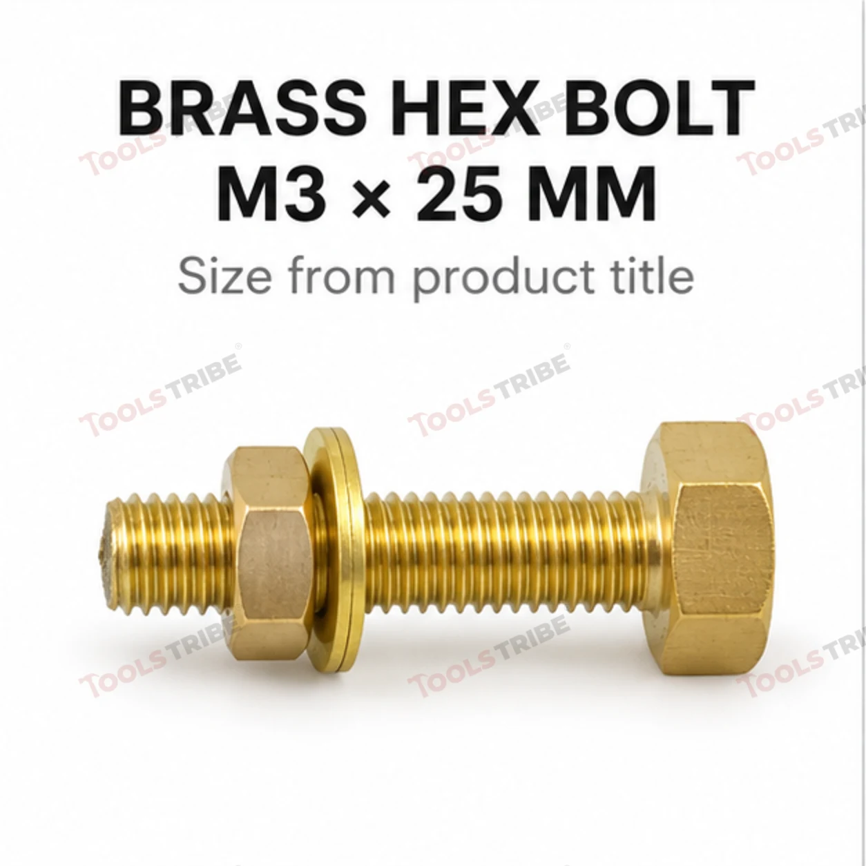 BRASS HEX BOLT(3*25)