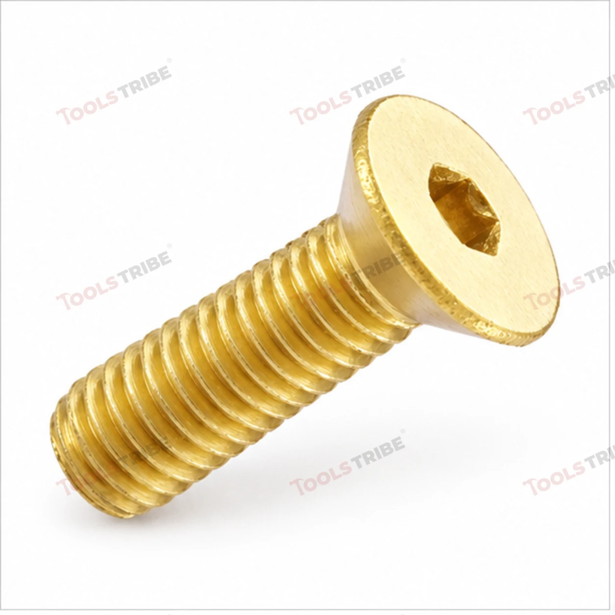 BRASS HEX BOLT(LN CSK--4*12)