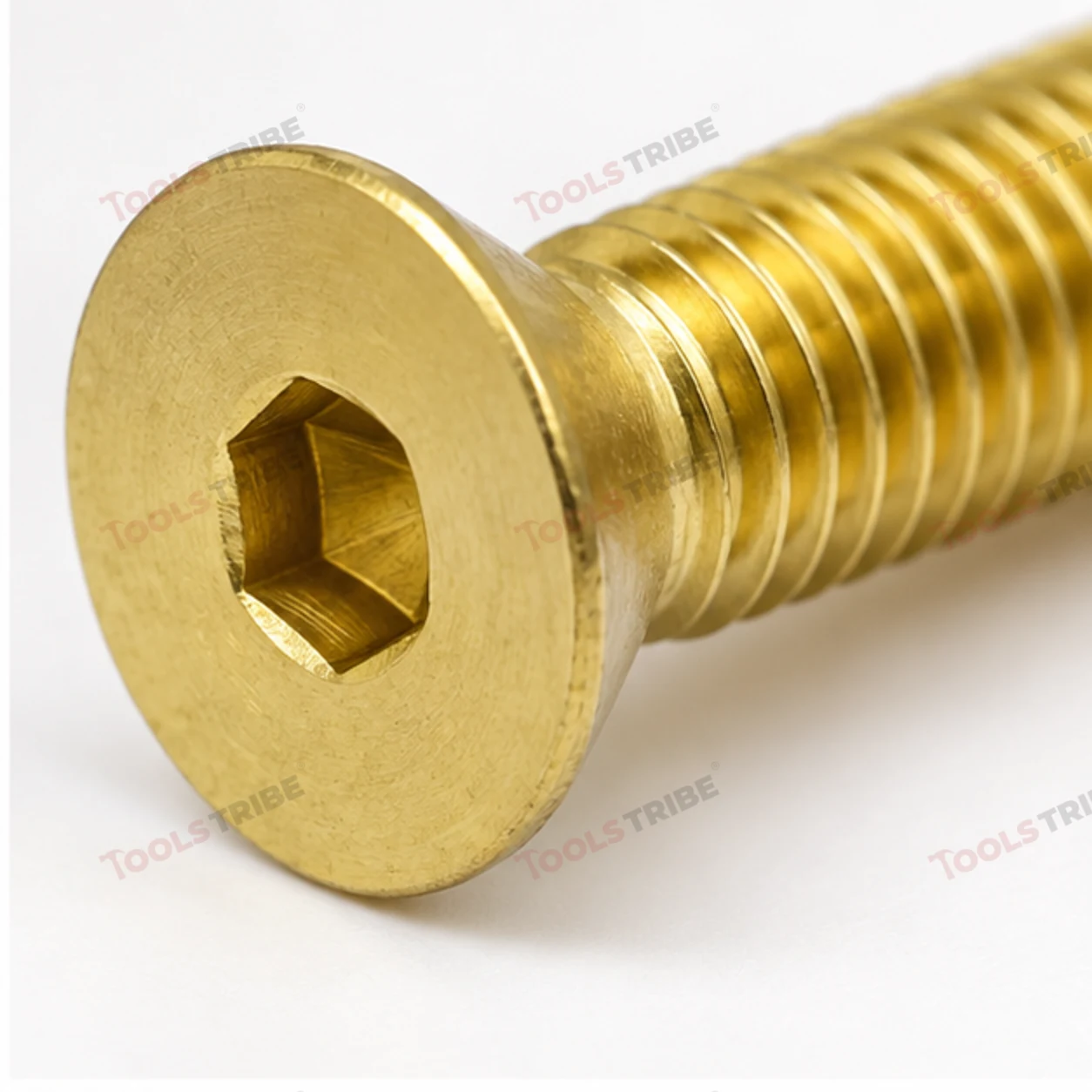 BRASS HEX BOLT(LN CSK--3*20)