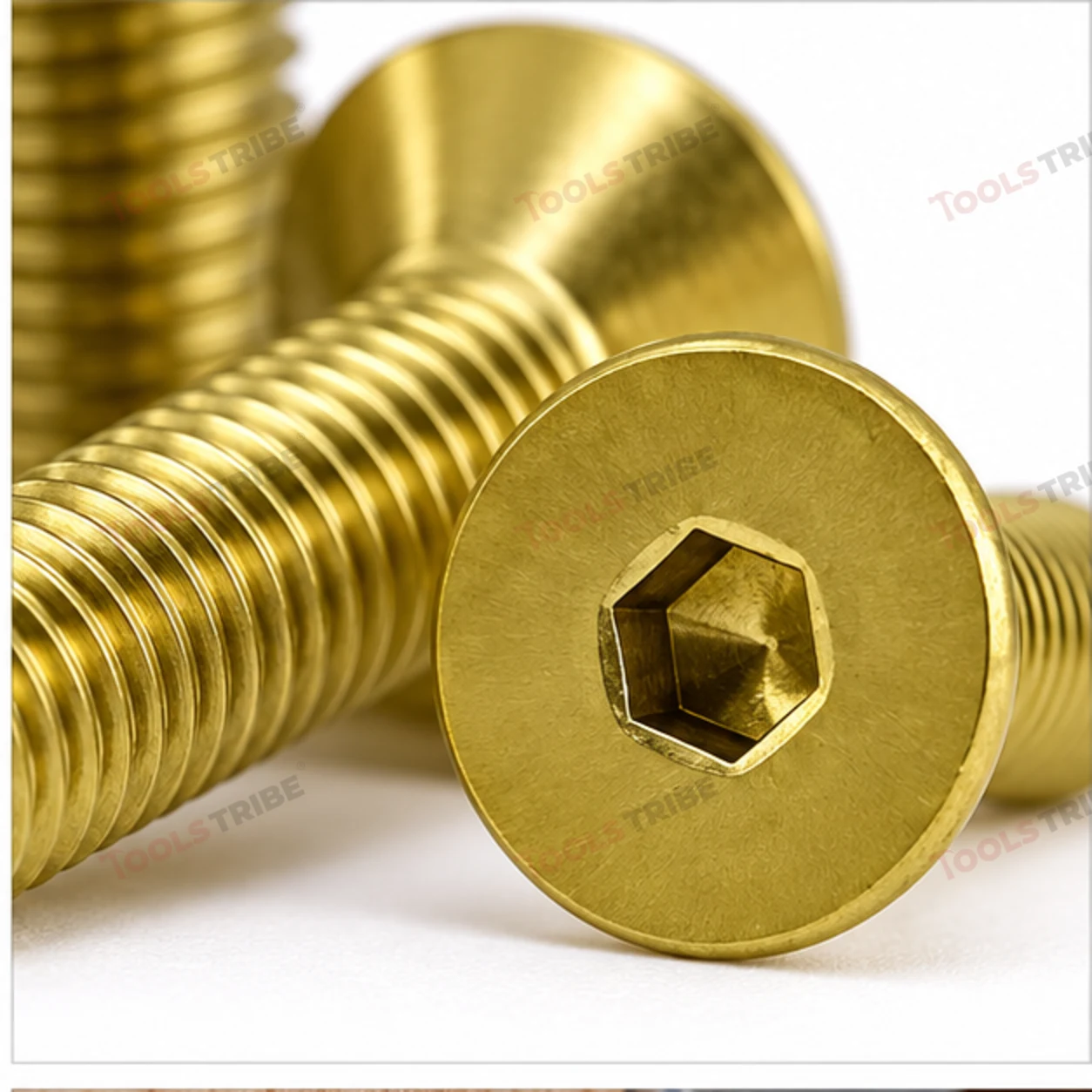 BRASS HEX BOLT(LN CSK-- 4*20)