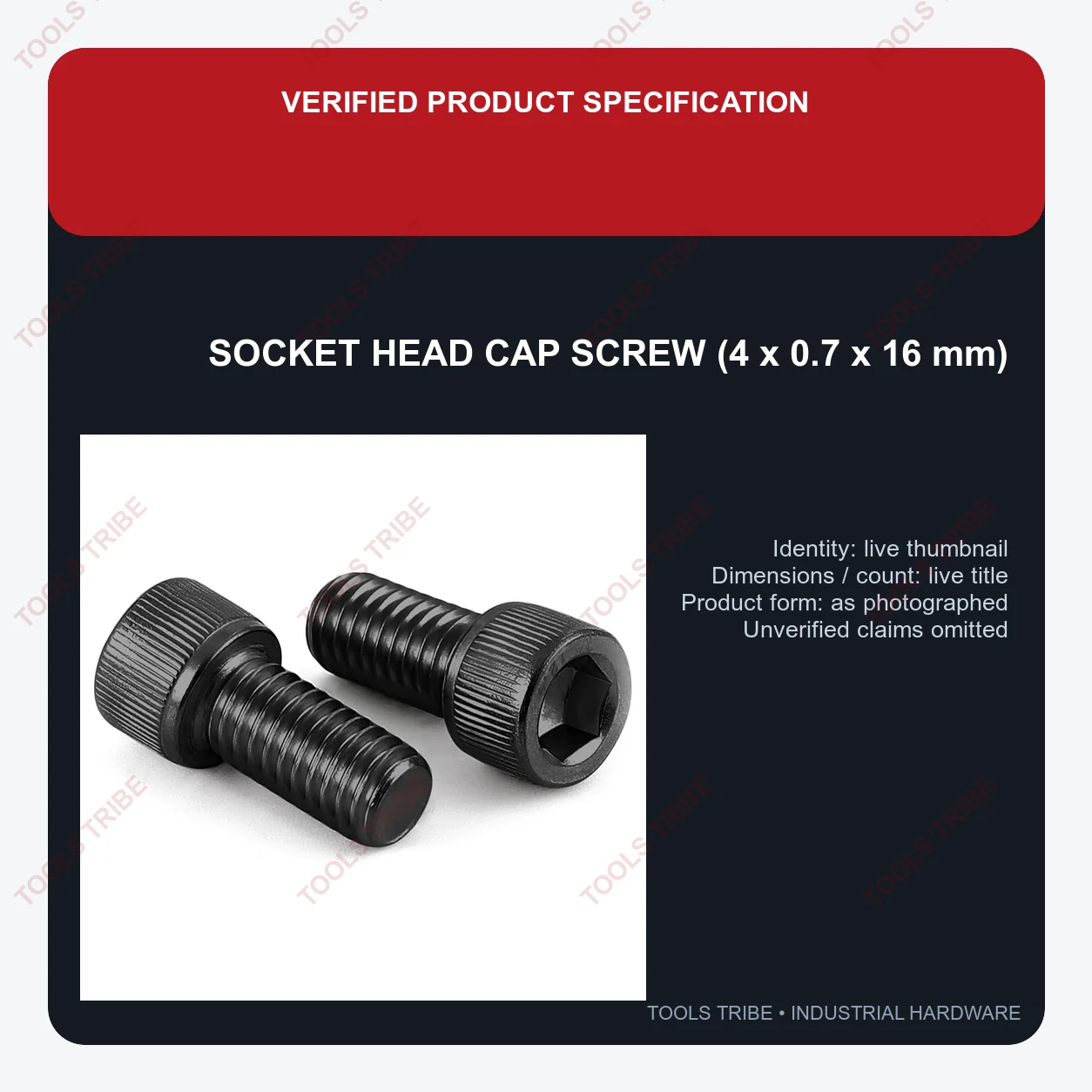 SOCKET HEAD CAP SCREW(4*0.7*16)