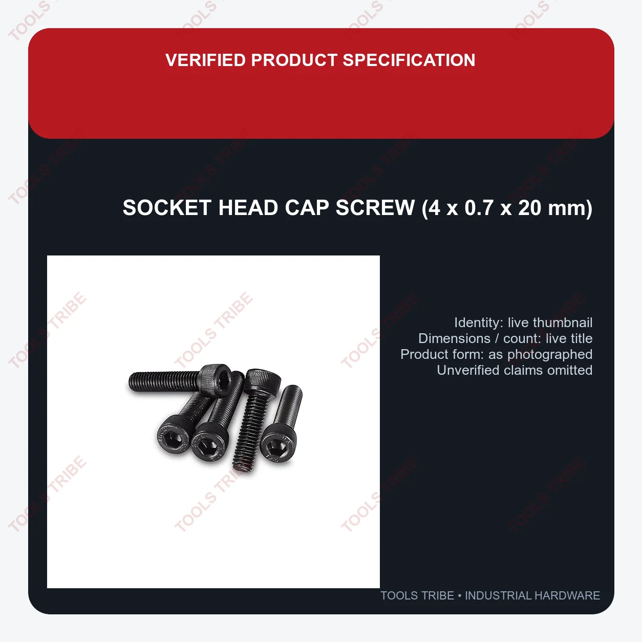 SOCKET HEAD CAP SCREW(4*0.7*20)
