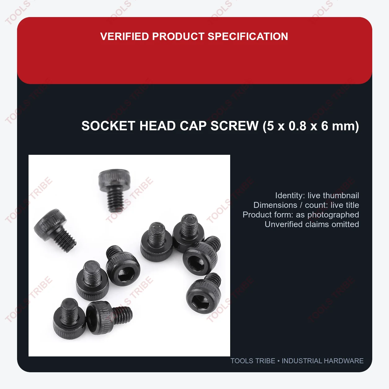 SOCKET HEAD CAP SCREW(5*0.8*6)