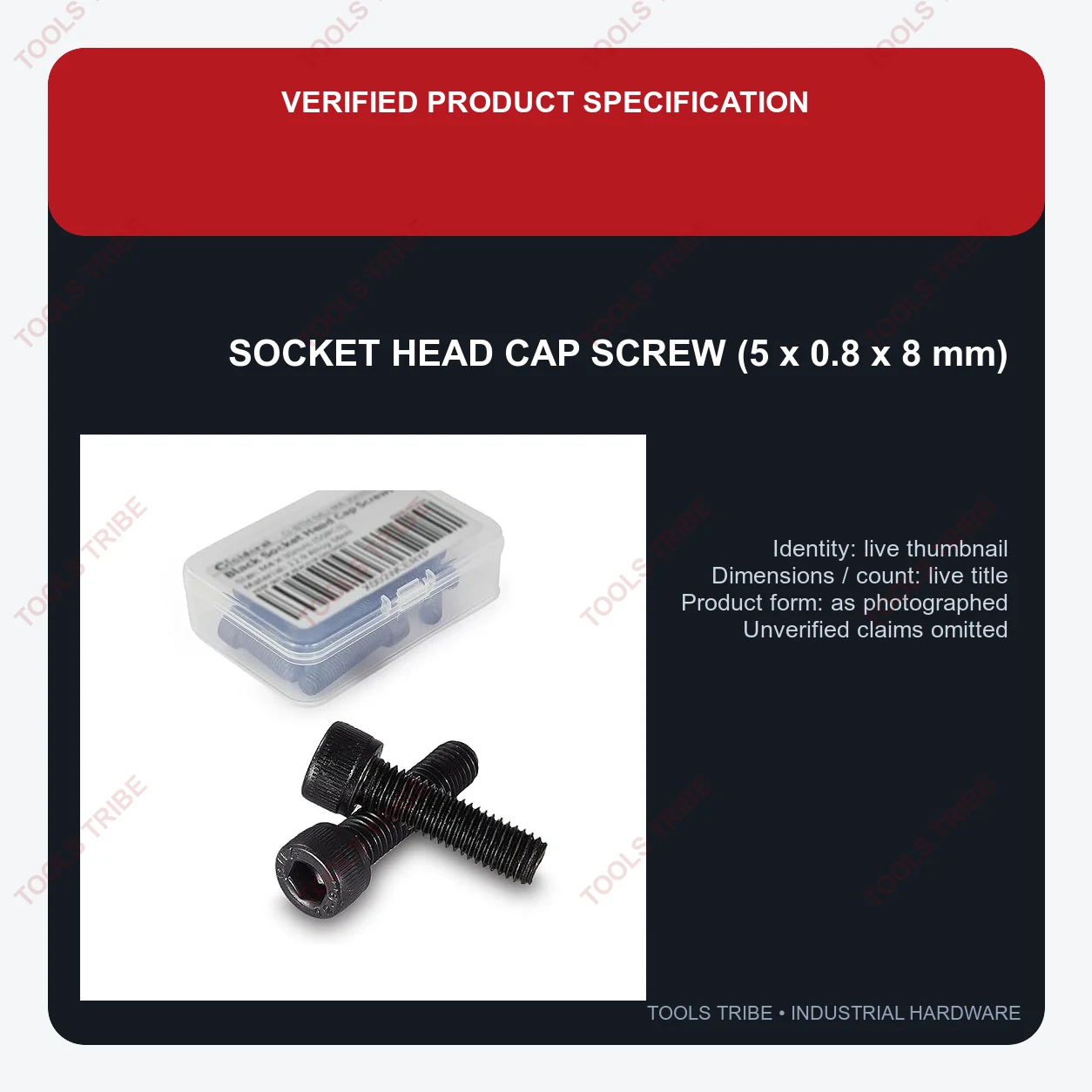 SOCKET HEAD CAP SCREW(5*0.8*8)
