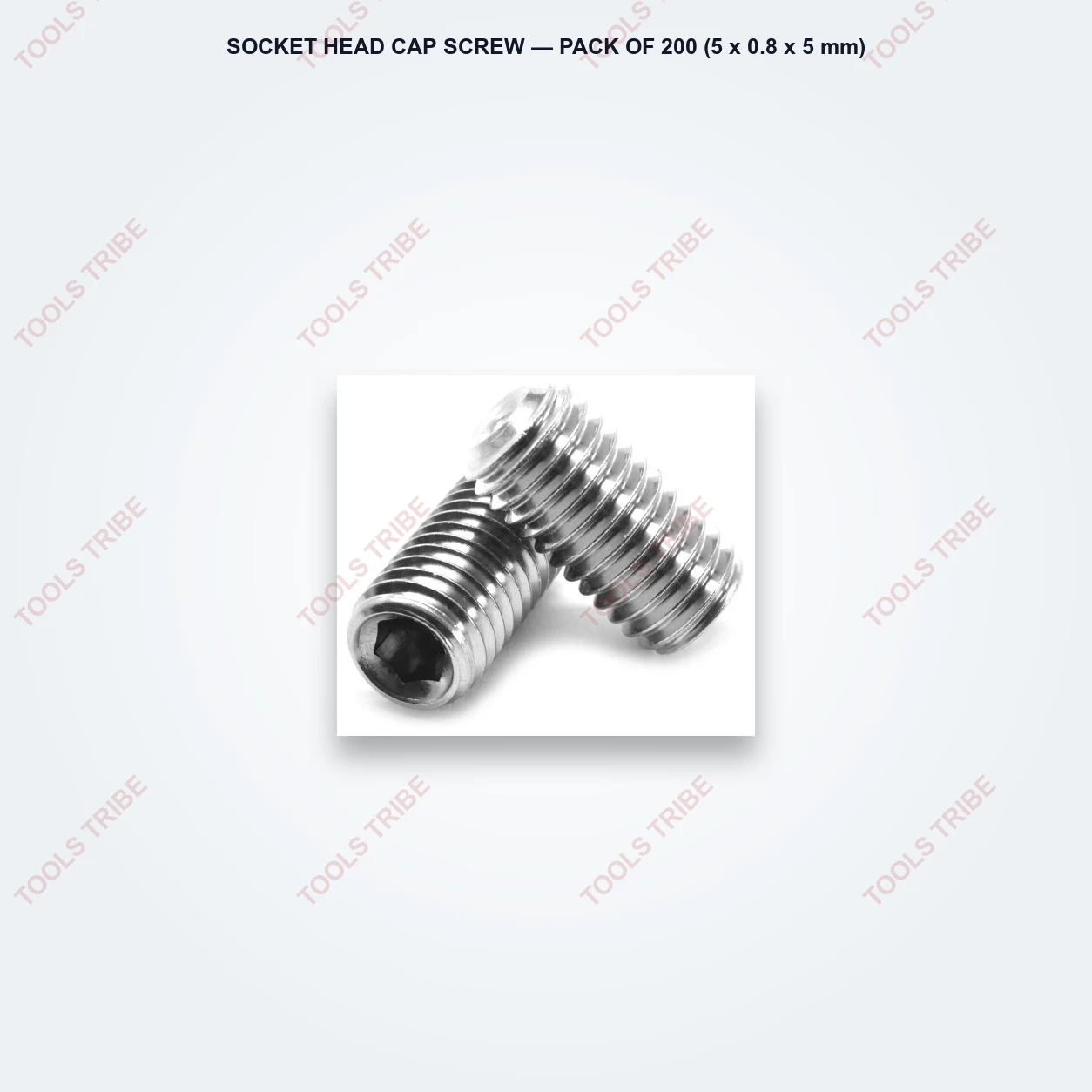 SOCKET HEAD CAP SCREW — Pack of 200 (5*0.8*5)